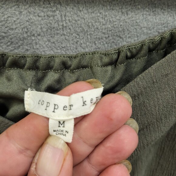 Copper Key Dress Women's Size Medium Long Sleeve‎ Babydoll Peasant Hippie Boho - Picture 3 of 5